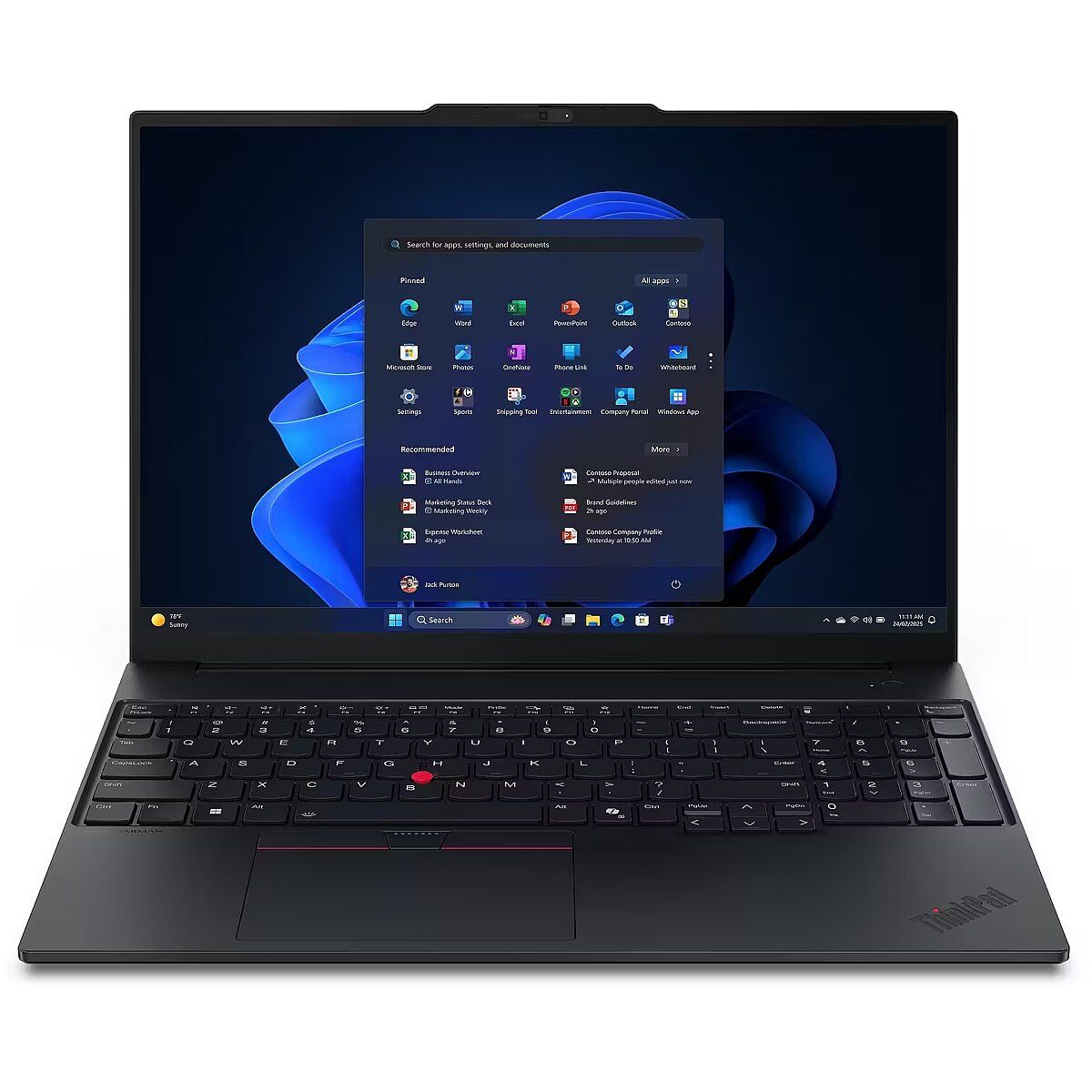 Laptop Lenovo ThinkPad E16 Gen 3 (Intel) 22AY0088PB, 16 inch 1920 x 1200, Intel Core Ultra 7 258V (8 C / 8 T, N/A - 4.8 GHz, 12 MB cache, 17 W), 32 GB LPDDR5x, 512 GB SSD, Intel Arc Graphics 140V, Windows 11 Pro, Tastatura English, Black