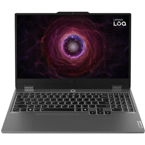 Laptop Lenovo LOQ 83JE008FPB, 15.6 inch 1920 x 1080, Intel Core i5-13450HX (10 C / 16 T, 2.4 GHz - 4.6 GHz, 20 MB cache, 55 W), 16 GB DDR5, 512 GB SSD, Nvidia GeForce RTX 5060, No OS, Tastatura US, Luna Grey