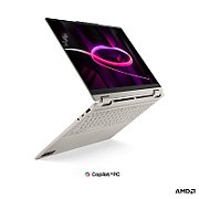 Laptop Lenovo Yoga 7 2-in-1 16AGP11 83TF003HRM, 16 inch 1920 x 1200 Touchscreen, AMD Ryzen AI 9 465 (10 C / 20 T, 2.0 GHz - 5.0 GHz, 24 MB cache, N/A), 32 GB LPDDR5X, 1 TB SSD, AMD AMD Radeon 880M, Free DOS, Tastatura English, Seashell
