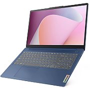 Laptop Lenovo IdeaPad Slim 3 15AMN8, 15.6 inch 1920 x 1080, AMD Ryzen 5 40 (4 C / 8 T, 2.8 GHz - 4.3 GHz, 6 MB cache, 15 W), 8 GB LPDDR5, 512 GB SSD, AMD 610M, Free DOS, Tastatura English, Albastru