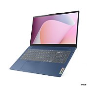 Laptop Lenovo IdeaPad Slim 3 15AMN8, 15.6 inch 1920 x 1080, AMD Ryzen 5 40 (4 C / 8 T, 2.8 GHz - 4.3 GHz, 6 MB cache, 15 W), 8 GB LPDDR5, 512 GB SSD, AMD 610M, Free DOS, Tastatura English, Albastru
