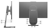 All-In-One Lenovo Yoga AIO 27IAH10 F0J2005YRI, 27 inch 2560 x 1440, Intel Core Ultra 5 125H (14 C / 18 T, 1.2 GHz - 4.5 GHz, 18 MB cache, 28 W), 16 GB LPDDR5x, 512 GB SSD, Intel Arc Graphics 0 GB, Free DOS, Luna Grey