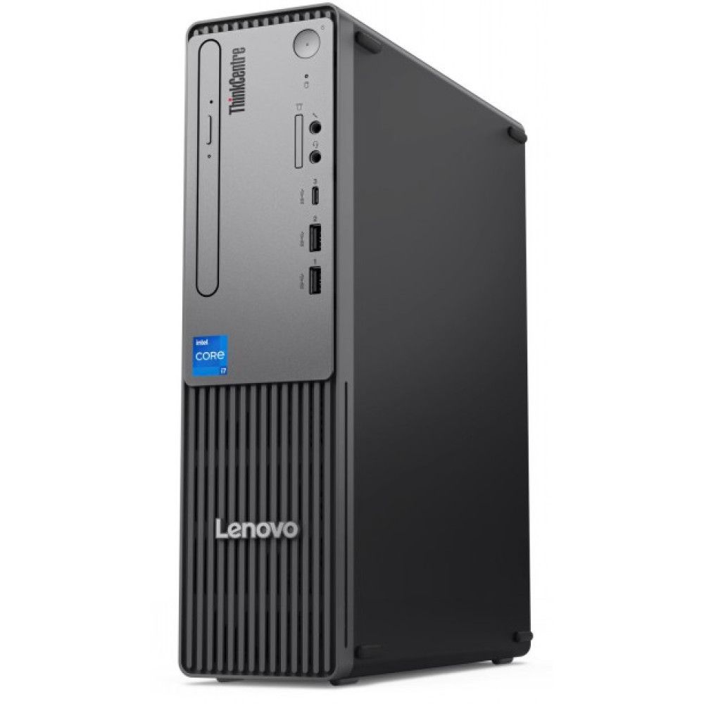 Desktop PC Lenovo ThinkCentre neo 50s Gen 5 SFF, Intel Core i5-14400 (10 C / 16 T, 2.50 GHz - 4.7 GHz, 20 MB cache, 65 W), 16 GB DDR5, 512 GB Tip SSD: M.2 2280 PCIe 4.0x4 NVMe, Fara unitate optica, Intel UHD Graphics 730 Partajata, 180 W, Windows 11 Pro