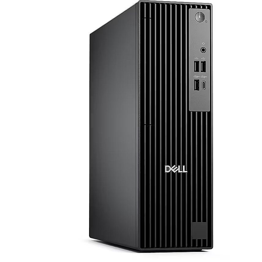 Desktop PC Dell Pro QCS1250 Slim, Intel Core Ultra 7 - 265 (20 C / 20 T, 2.4 GHz - 5.3 GHz, 30 MB cache, 65 W), 16 GB DDR5, 512 GB SSD, Fara unitate optica integrata, Intel Intel Graphics Partajata, 180 W, Windows 11 Pro