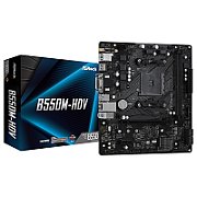 Placa de baza ASRock B550M-P, socket AM4, 2x DDR4 UDIMM, 4x SATA, 1x NVMe, 9x USB-A, mATX
