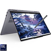 Laptop Lenovo IdeaPad 5 2-in-1 14IAL10 14IAL10, 14 inch 1920 x 1200 Touchscreen, Intel Core ultra 7 255H (16 C / 16 T, N/A - 5.1 GHz, 24 MB Intel® Smart Cache cache, N/A), 16 GB LPDDR5X, 1 TB SSD, Intel Intel Arc 140T, Free DOS, Tastatura English, Luna Grey