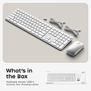 Satechi Slim CEX3 Wireless Combo (Keyboard and Mouse) - US English - Silver