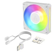 Ventilator Arctic  BioniX P12 A-RGB Wh , 120mm, 450 - 3000 RPM, FDB, 76 cfm, 4-Pin PWM | 3-pin ARGB, alb,  ACFAN00336A  (timbru verde 0.18lei)