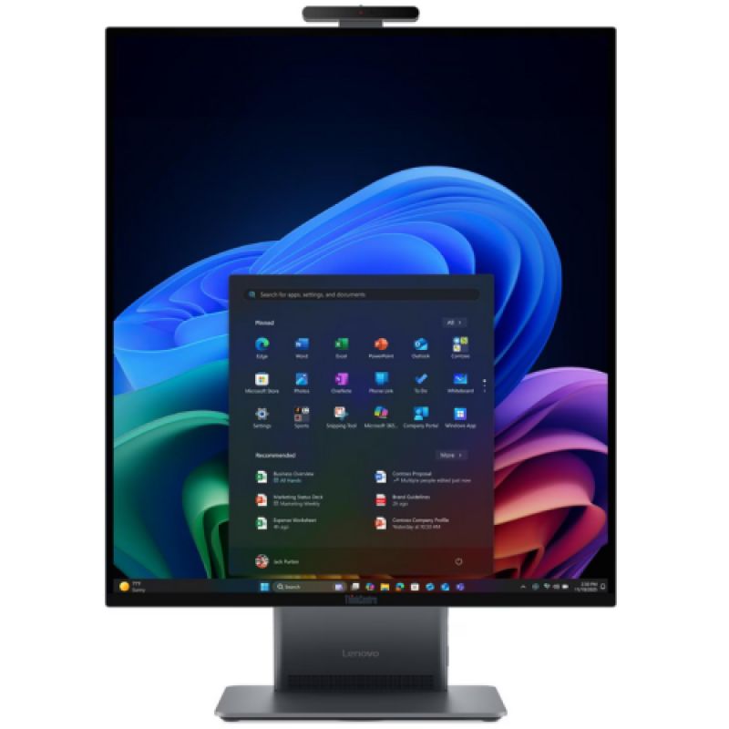 All-In-One Lenovo All-in-One PC 13H4000QRI, 27 inch 2560 x 1440, Intel Core Ultra 5 325 (8 C / 8 T, N/A - 4.5 GHz, 12 MB cache, N/A), 16 GB LPDDR5X, 512 GB SSD, Intel Intel Graphics 0 GB, Windows 11 Pro Versiune OS 64 bit - limba Romanian / English, Luna Grey