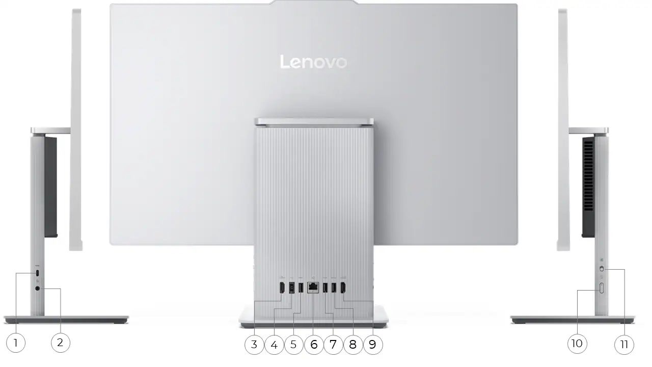 All-In-One Lenovo IdeaCentre AIO 24IRH9 F0HN00SLPB, 23.8 inch 1920 x 1080, Intel Core i5-13420H (8 C / 12 T, 2.1 GHz - 4.6 GHz, 12 MB cache, 45 W), 16 GB DDR5, 1 TB SSD, Intel Intel UHD Graphics 0 GB, Windows 11, Cloud Grey