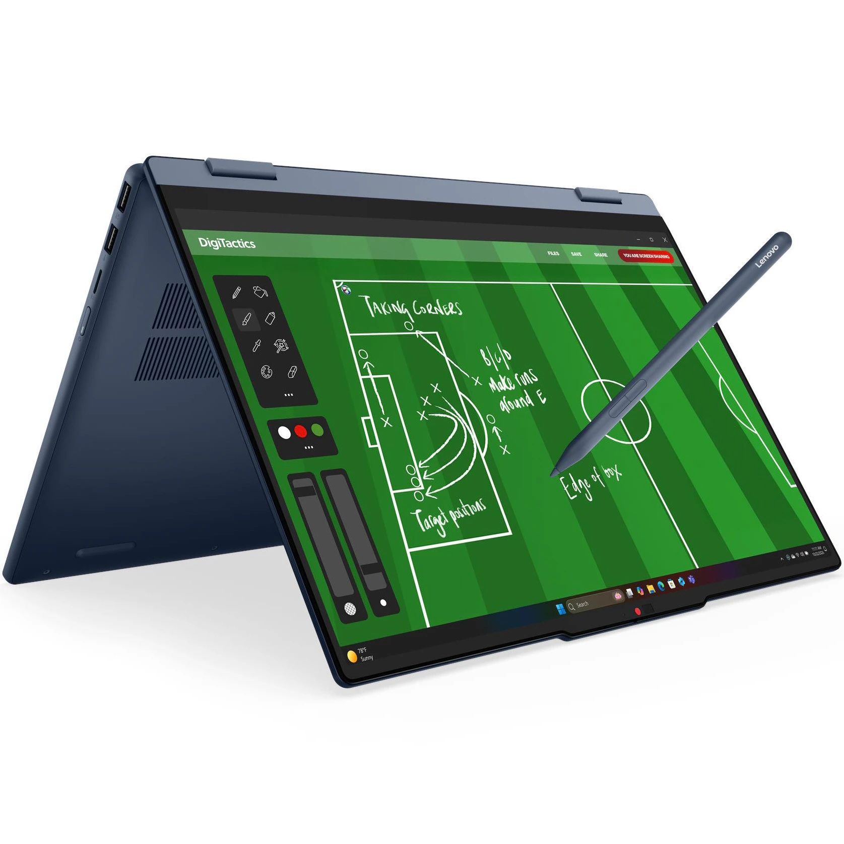 Laptop Lenovo IdeaPad 5 2-in-1 15IPH11 83UL003URM, 15.3 inch 1920 x 1200 Touchscreen, Intel Core Ultra 5 322 (6 C / 6 T, N/A - 4.4 GHz, 12 MB Intel® Smart Cache cache, N/A), 16 GB DDR5, 512 GB SSD, Intel Intel Graphics, Free DOS, Tastatura English, Cosmic Blue