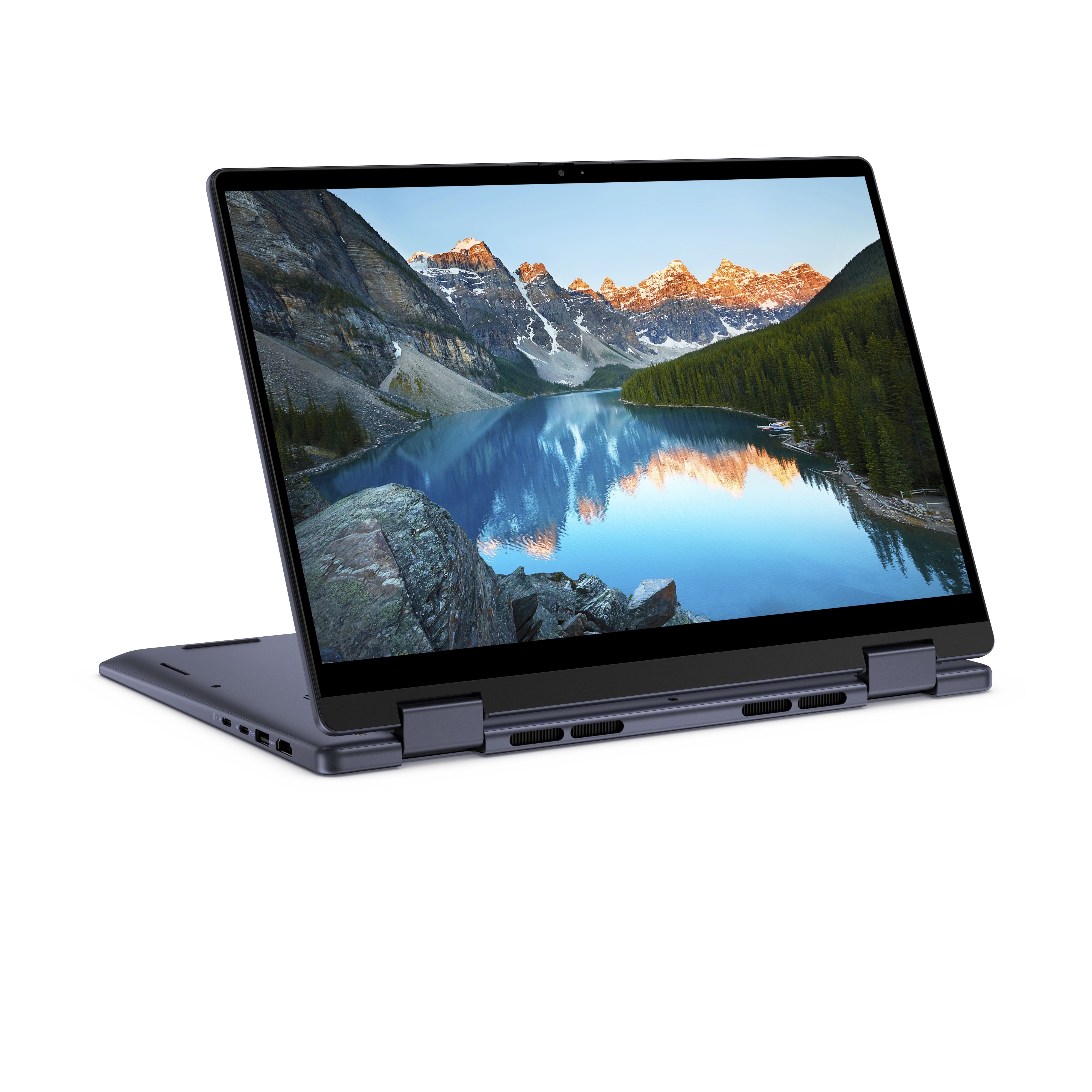 Laptop Dell Inspiron 7445 7445-A124CLDDX, 14 inch 1920 x 1200 Touchscreen, AMD Ryzen 5 8640HS (6 C / 12 T, 3.5 GHz - 4.9 GHz, 16 MB cache, 28 W), 32 GB DDR5, 512 GB SSD, AMD AMD Radeon 760M, Windows 11, Tastatura US, Ice Blue