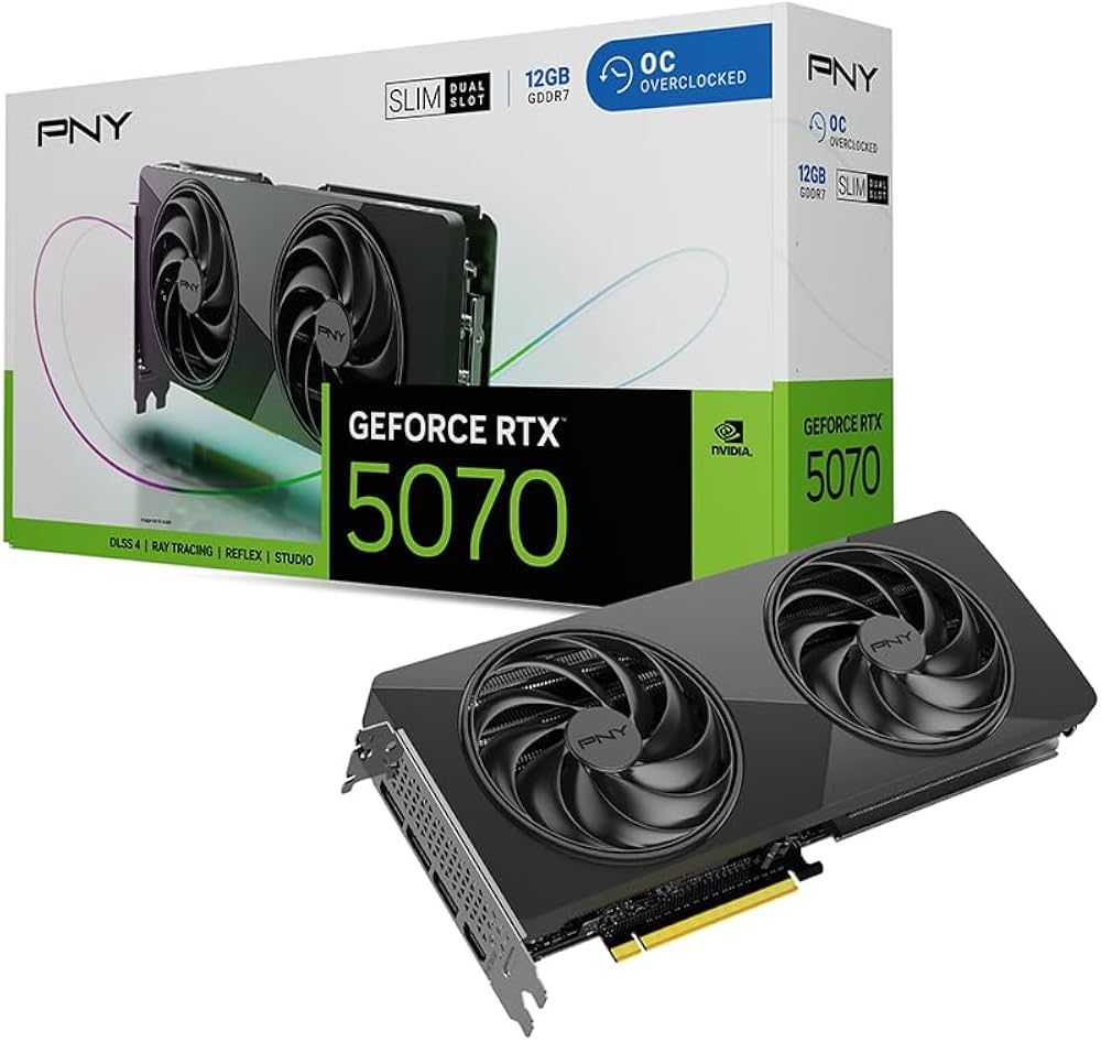 PNY RTX5070 SLIM OC DUAL FAN 12GB GDDR7 3xDP,1xHDMI