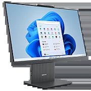 All-In-One Lenovo IdeaCentre AIO 27ARR9 F0HQ00BDLT, 27 inch 1920 x 1080 pixeli, AMD Ryzen 5 7535HS (6 C / 12 T, 3.3 GHz - 4.55 GHz, 16 MB cache, 35 W), 16 GB DDR5, 512 GB SSD, AMD AMD Radeon Graphics 0 GB, Windows 11 Home, Luna Grey