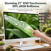 All-In-One DELL 27 DEC2726U5161W11P, 27 inch 1920 x 1080 Touchscreen, Intel Core Ultra 5 325 (8 C / 8 T, N/A - 4.5 GHz, 12 MB cache, 25 W), 16 GB DDR5, 1 TB SSD, Intel Intel Graphics 0 GB, Windows 11 Pro, Argintiu