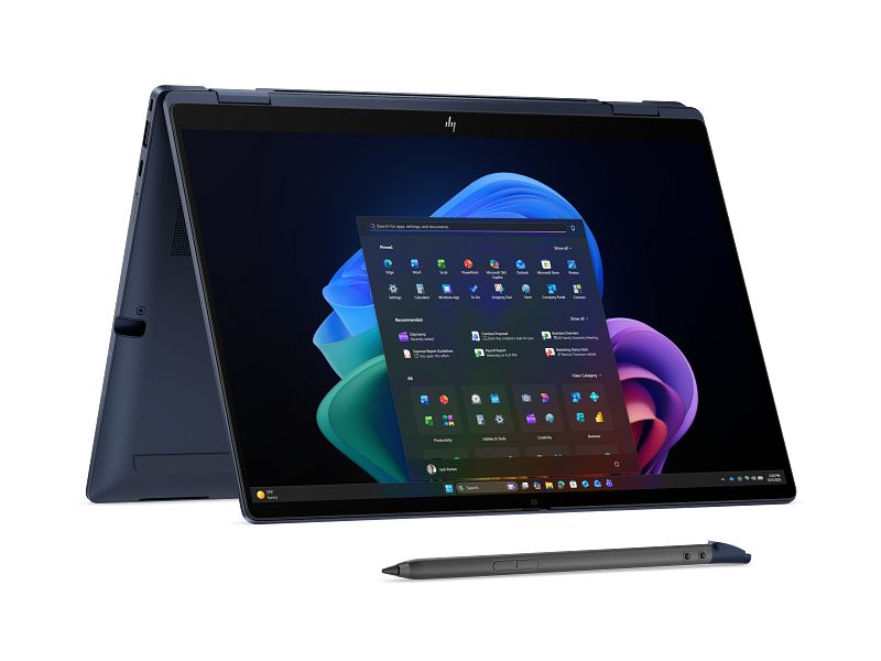 Laptop HP EliteBook X Flip G2i DG1C0ET, 14.0 inch 2880 x 1800 Touchscreen, Intel Core ultra 7 356H (16 C / N/A T, 3.3 GHz - 4.7 GHz, 18 MB cache, N/A), 32 GB LPDDR5x, 1 TB SSD, Intel Intel Graphics, Windows 11 Pro, Tastatura N/A, Glacier Silver