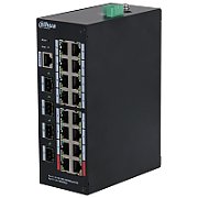 Dahua Technology HS4420-16GT-190 network switch Managed L2 Gigabit Ethernet (10/100/1000) Power over Ethernet (PoE) Desktop Black