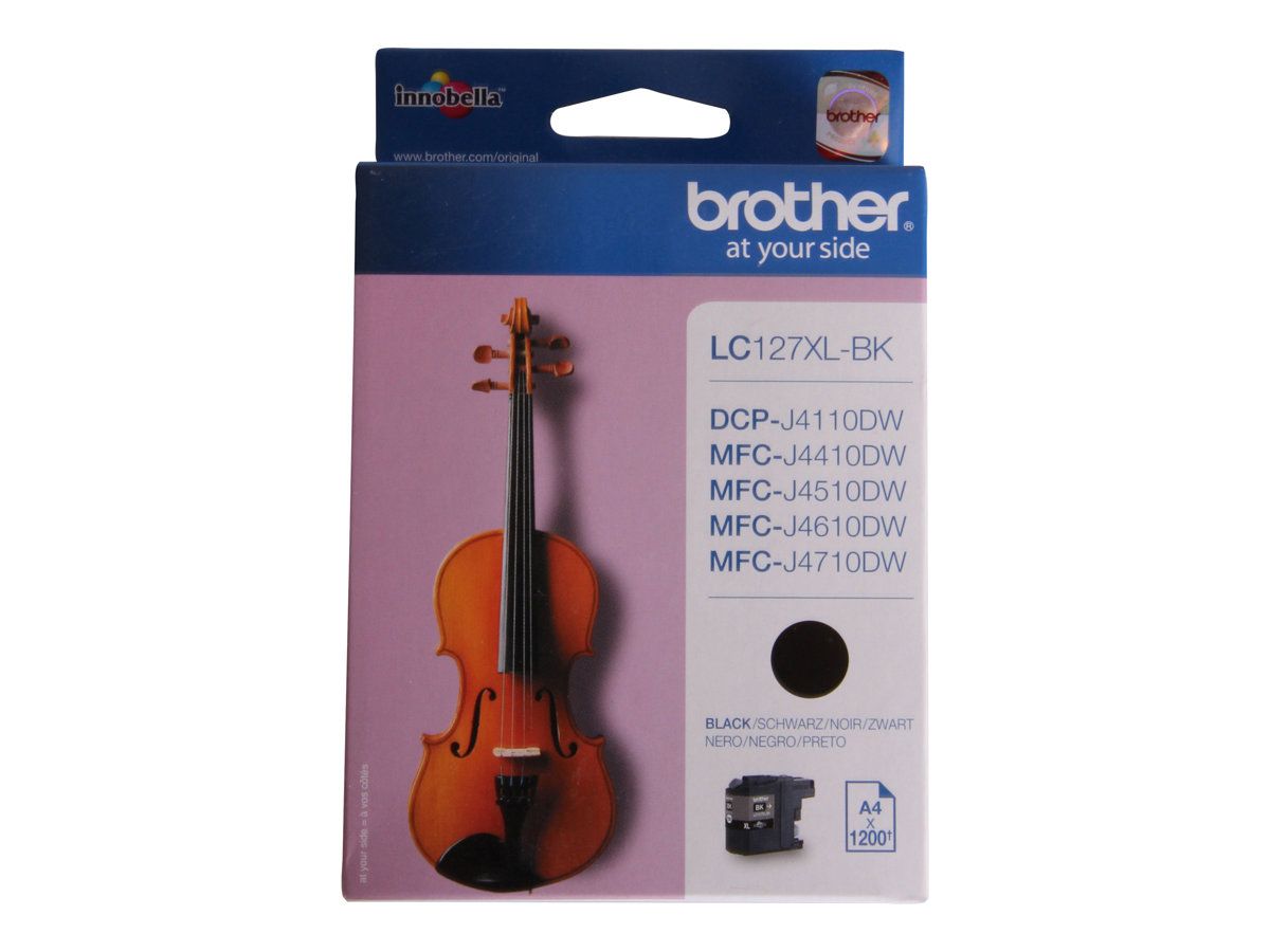 Cartus cerneala Brother LC127XLBK ,Negru ,1200 pagini ,Original (LC127XLBK)
