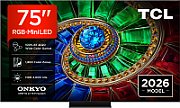 Televizor TCL RGB-MiniLed 75RM7L, 189 cm, Smart Google TV, 4K Ultra HD, 144Hz, Clasa E (Model 2026)