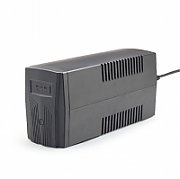 UPS Gembird EG-UPS-B650, 650 VA, 390 W, fara management, line-interactive, 2x Schuko, Negru