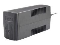 UPS Gembird EG-UPS-B850, 850 VA, 510 W, fara management, line-interactive, 2x Schuko, 12V/8Ah Sealed Lead-acid, LED, Tower, Negru